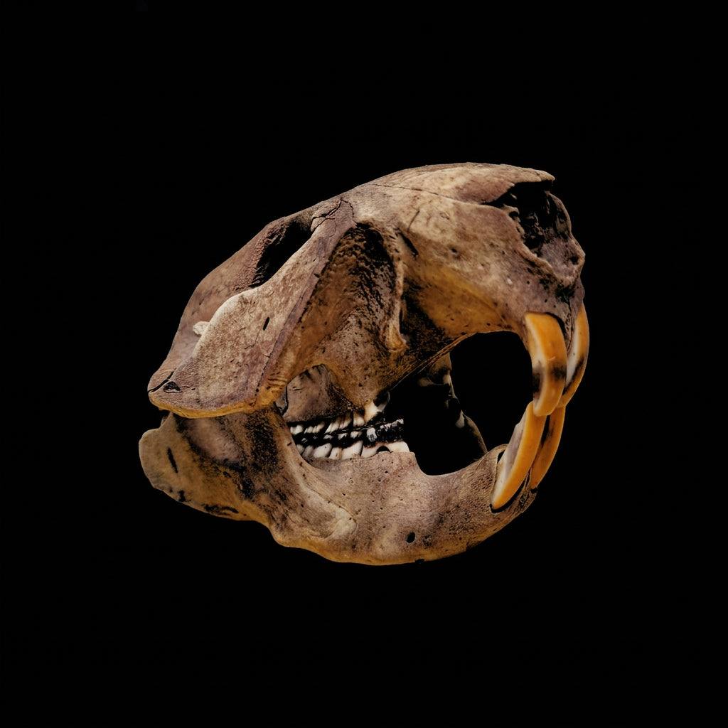Beetle-cleaned beaver skull
